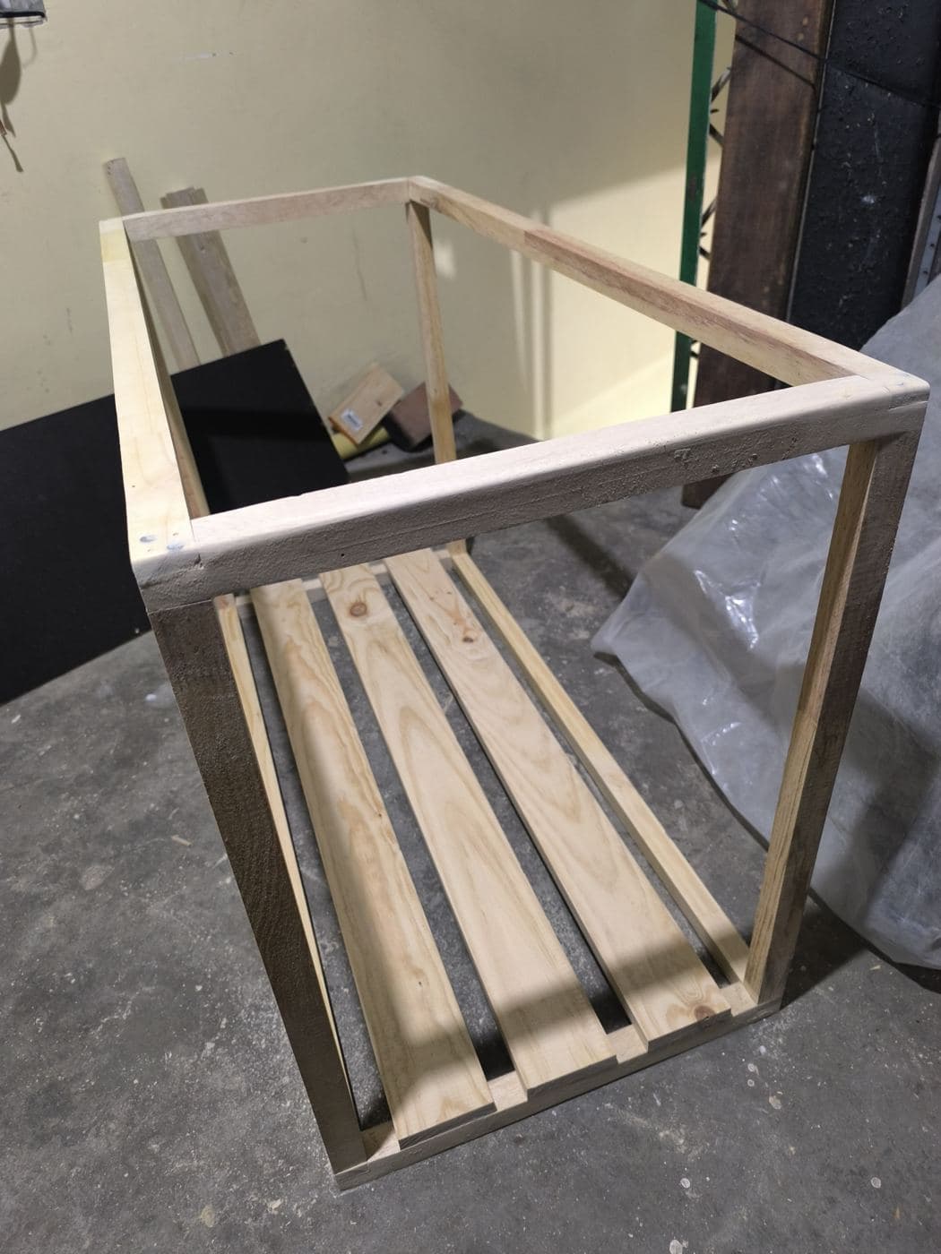 Enero · la estructura de madera